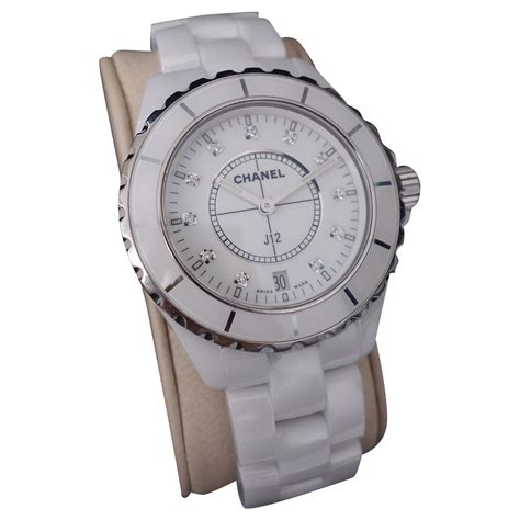 montre chanel ceramique blanche|Montres Chanel d'occasion .